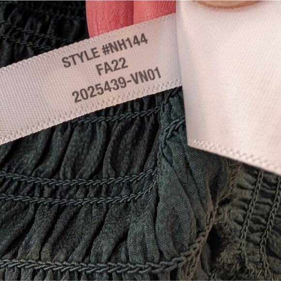 Madewell Green Smocked Square Neck Blouse Long Sleeve Women’s Large NWT - Picture 10 of 10